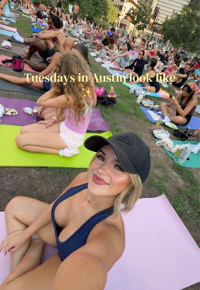 @YTX Austin 📍🧘🏼‍♀️ My favorite way to end a long Tuesday 💗 this event was so well put together and so cute. There...