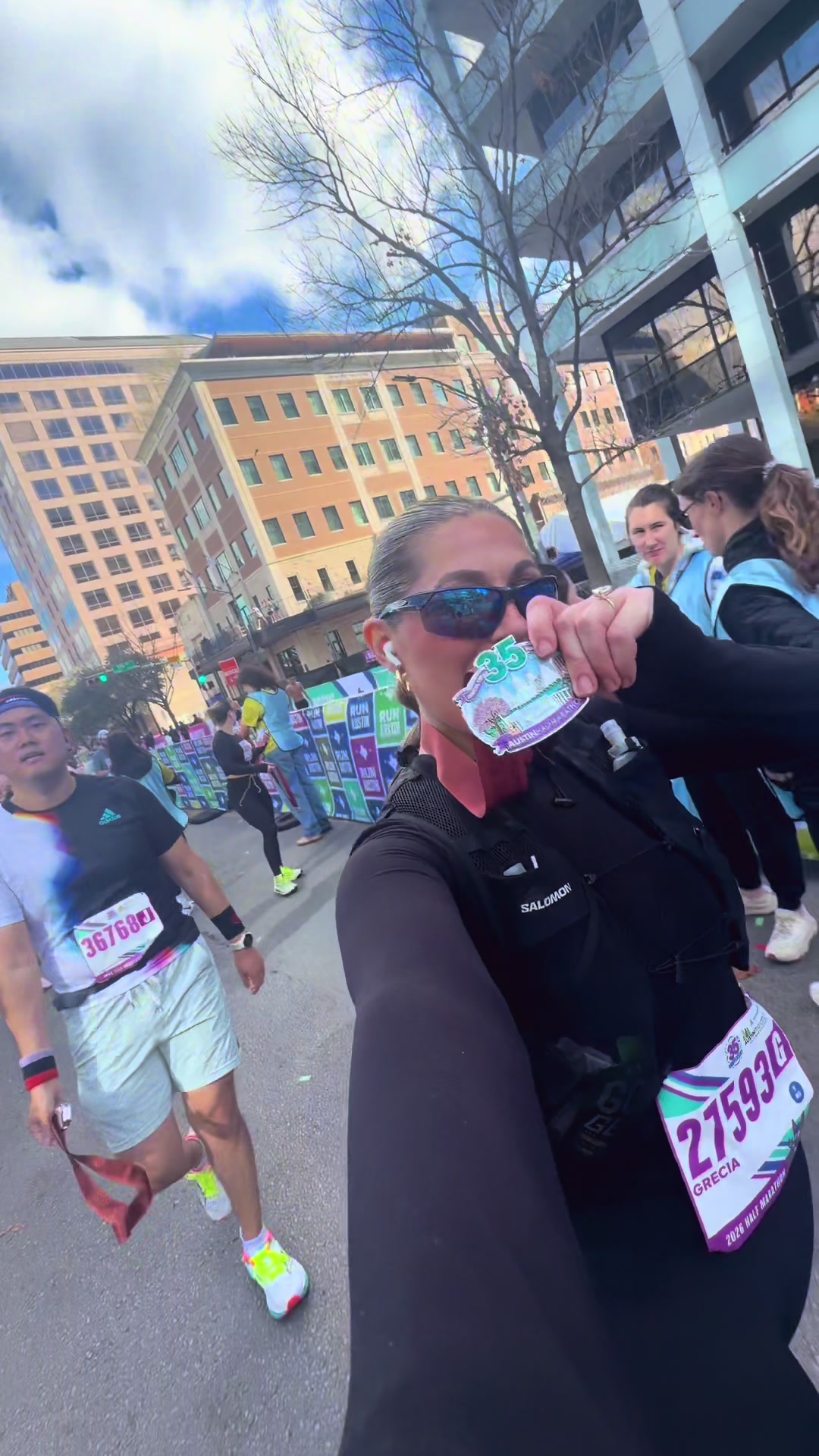 Austin Half Marsthon- mile 12 not filmed due to death on a hill #austinhalfmarathon #halfmarathonrunner