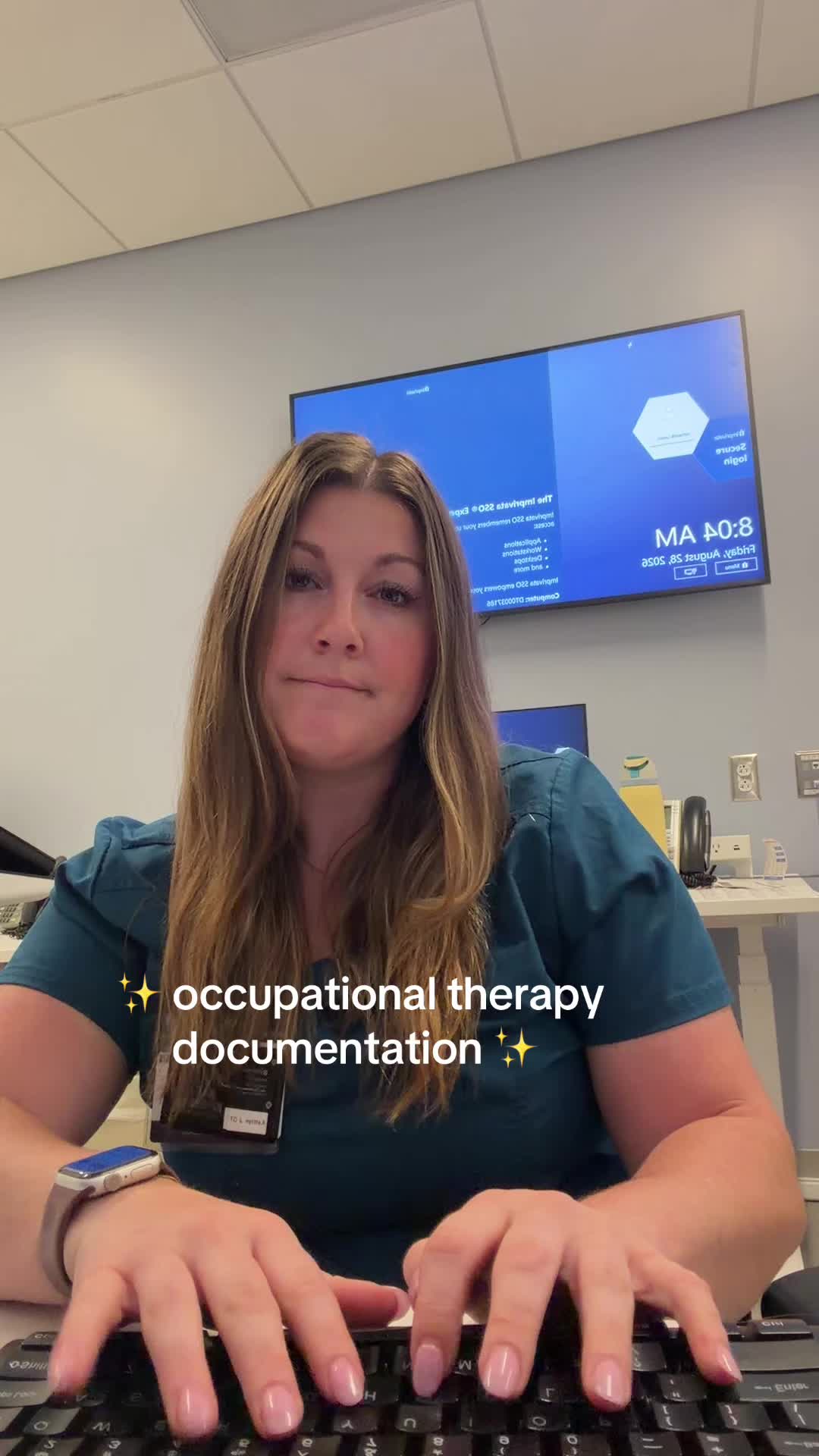“Will continue to monitor” 💅✍️#occupationaltherapy #acutecare #healthcare #OT #documentation