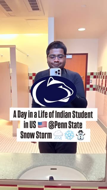 🌟Every day is a new grind @pennstate 🇺🇸📚🇮🇳 @psubarstool Balancing studies, fitness and a healthy routine while...