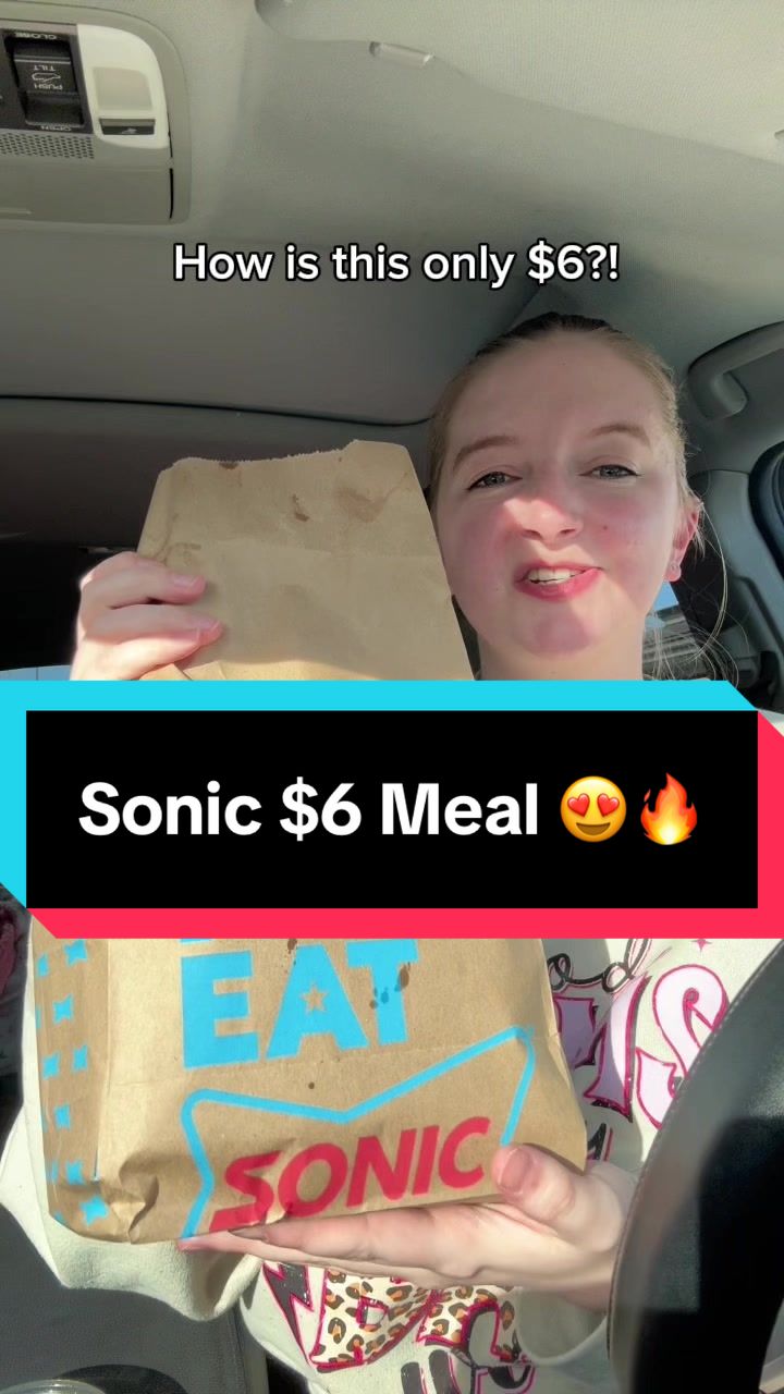 I can’t believe this deal at SONIC 😍🔥 sooo good! #fooddeals #dinneridea #dinneronabudget #cheapmeals #SONICpartner...