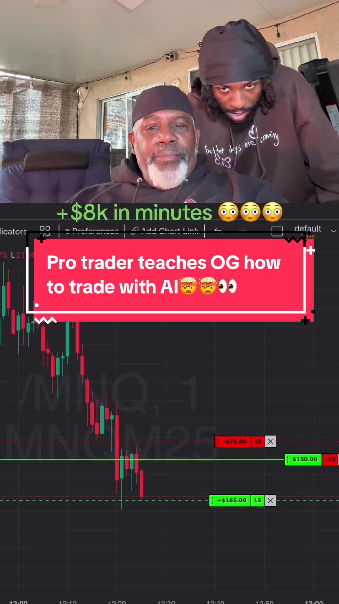 He made $8k profit on his first go with AI🤫🤯#foryoupage #aitrading #tradvio #trading #daytrading