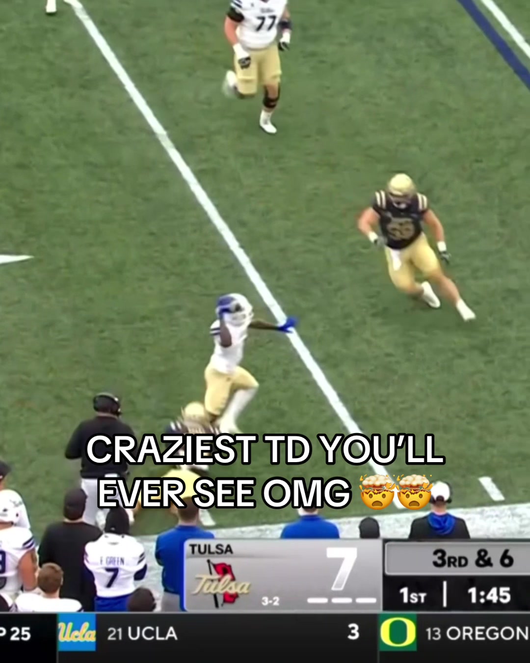 WHAT JUST HAPPENED?! 🚨😱 #cfb #collegefootball #football #touchdown #sports