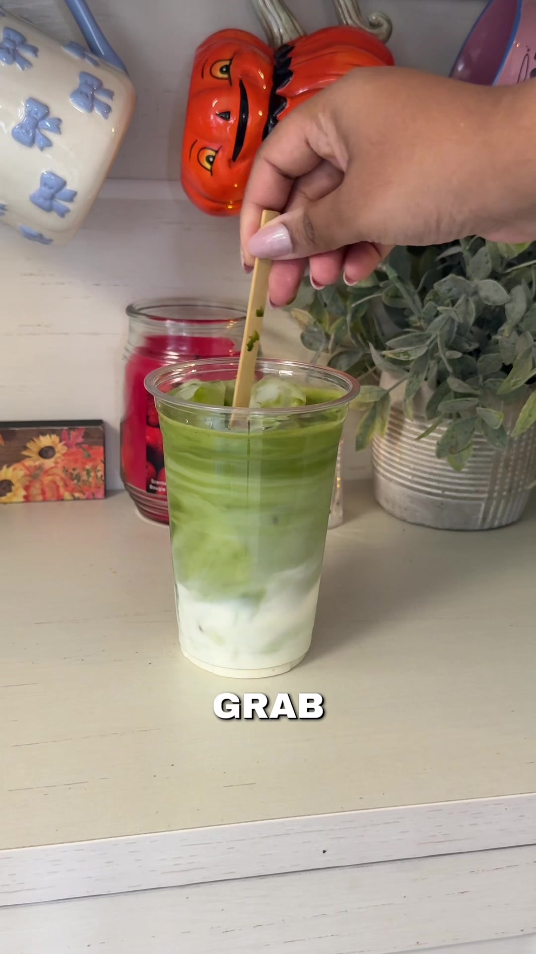 Matcha girlies wya 🍵🍂🤎 #matcha #icedmatcha #tiktokshop #matchalatte
