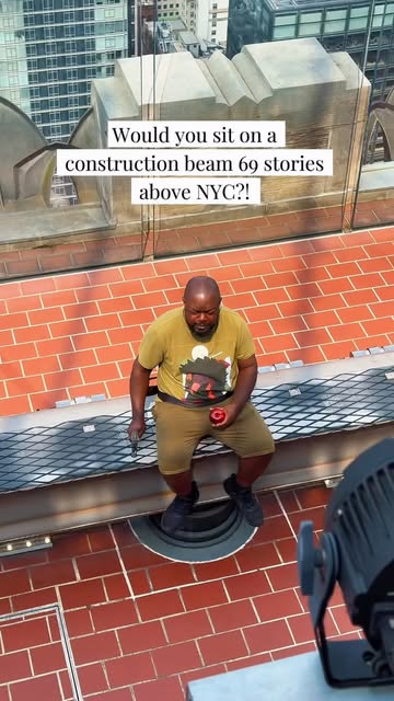 Would you sit on a construction beam 69 stories above NYC?! At @topoftherocknyc one of New York’s most iconic images...