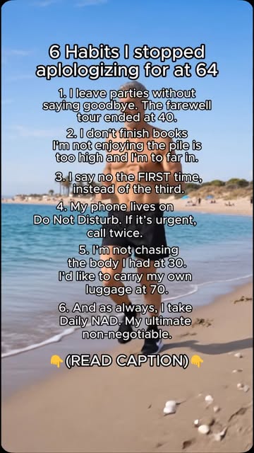 I’m 64 and these are 6 things I’ve stopped explaining. Comment “ROUTINE” and I’ll send you my ultimate non-negotiable...