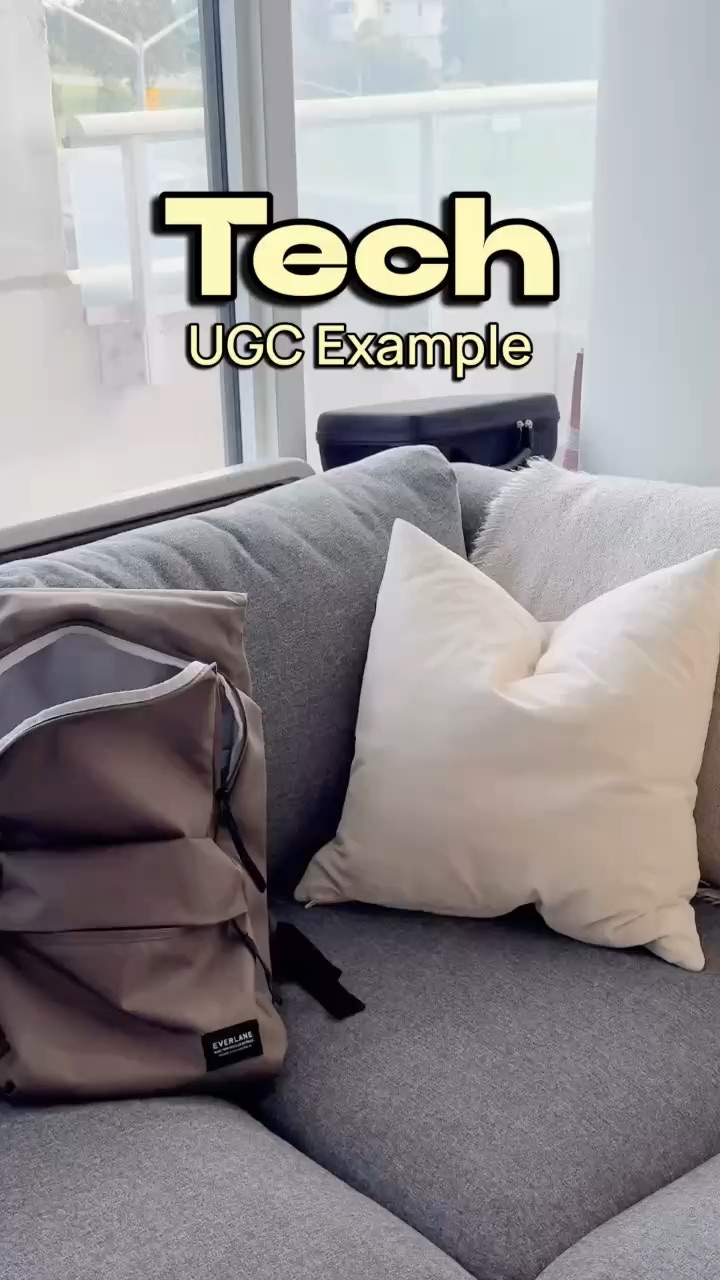 Tech / Travel Gear UGC Example