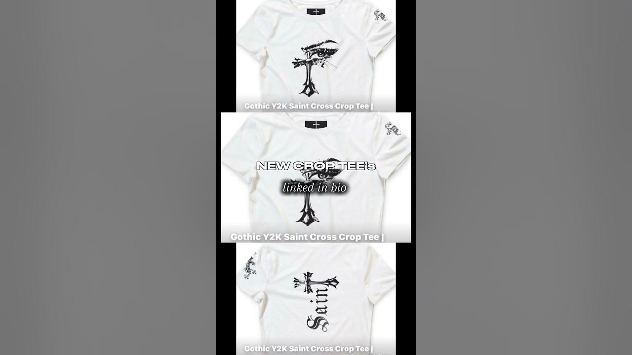 Gothic Y2K energy only ⛓️ Front: Saint Cross 👁️ Back: "Pain" SHOP NOW: baddieeco.printify.me Starting from US$39.99...