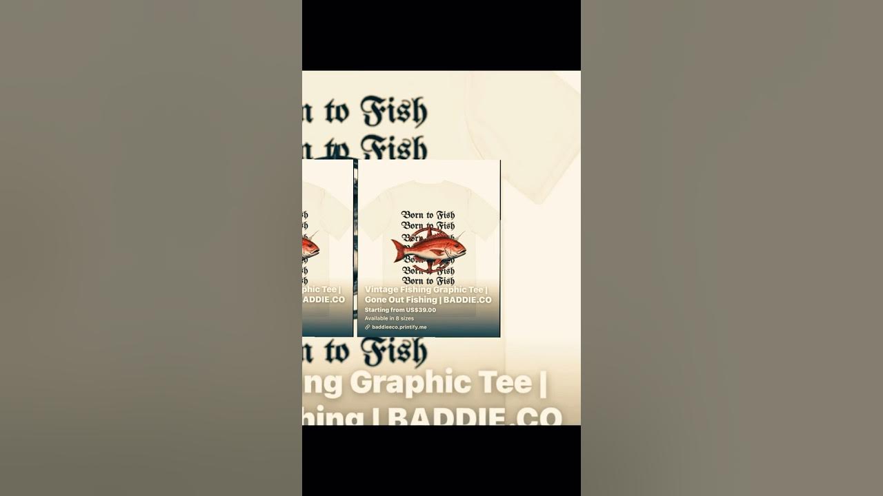Vintage "Gone Out Fishing" graphic tee. Starting at $39.00 Available in 8 sizes Shop: baddieeco.printify.me #shorts #...