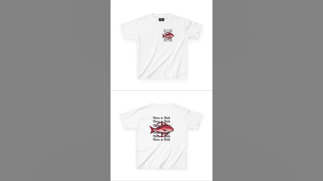 Born to Fish Kids Tee 🎣 | BADDIE.CO My new kids fishing tee is LIVE! Red snapper graphic, heavy cotton, sizes 2-12....