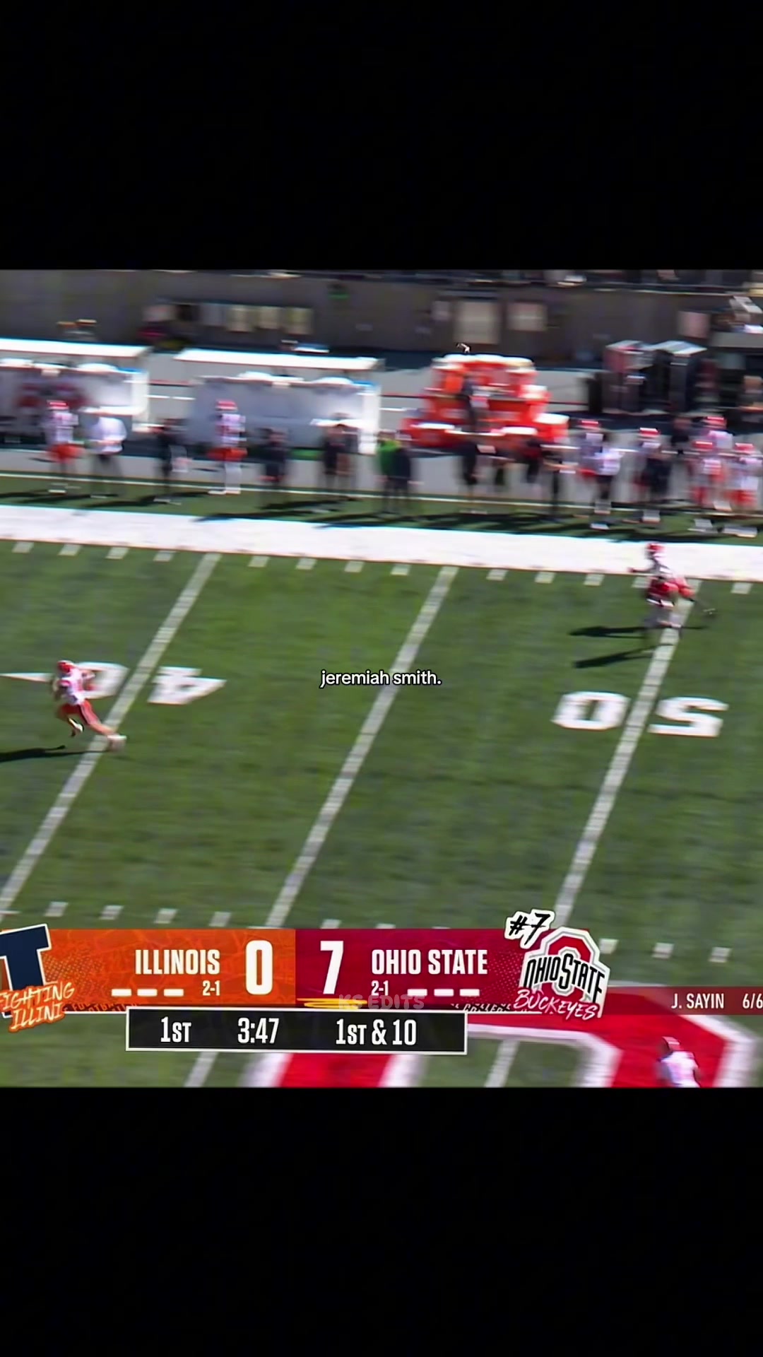 Jeremiah Is The Best WR Ever 💯 #nfl #football #collegefootball #nflhighlights