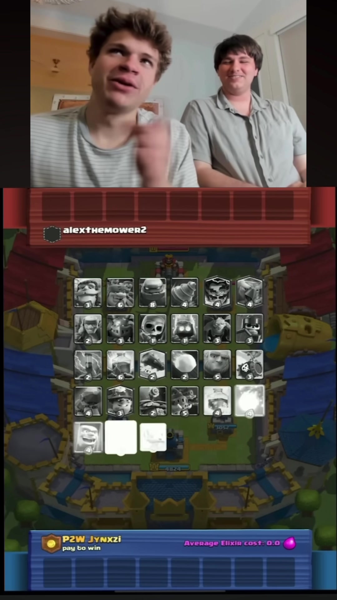 Jynxzi drafting like it’s his first time 😭 Luckily Coach Ryley’s got the brain cells 💡🧠 #ClashRoyale #MegaDraft #J...