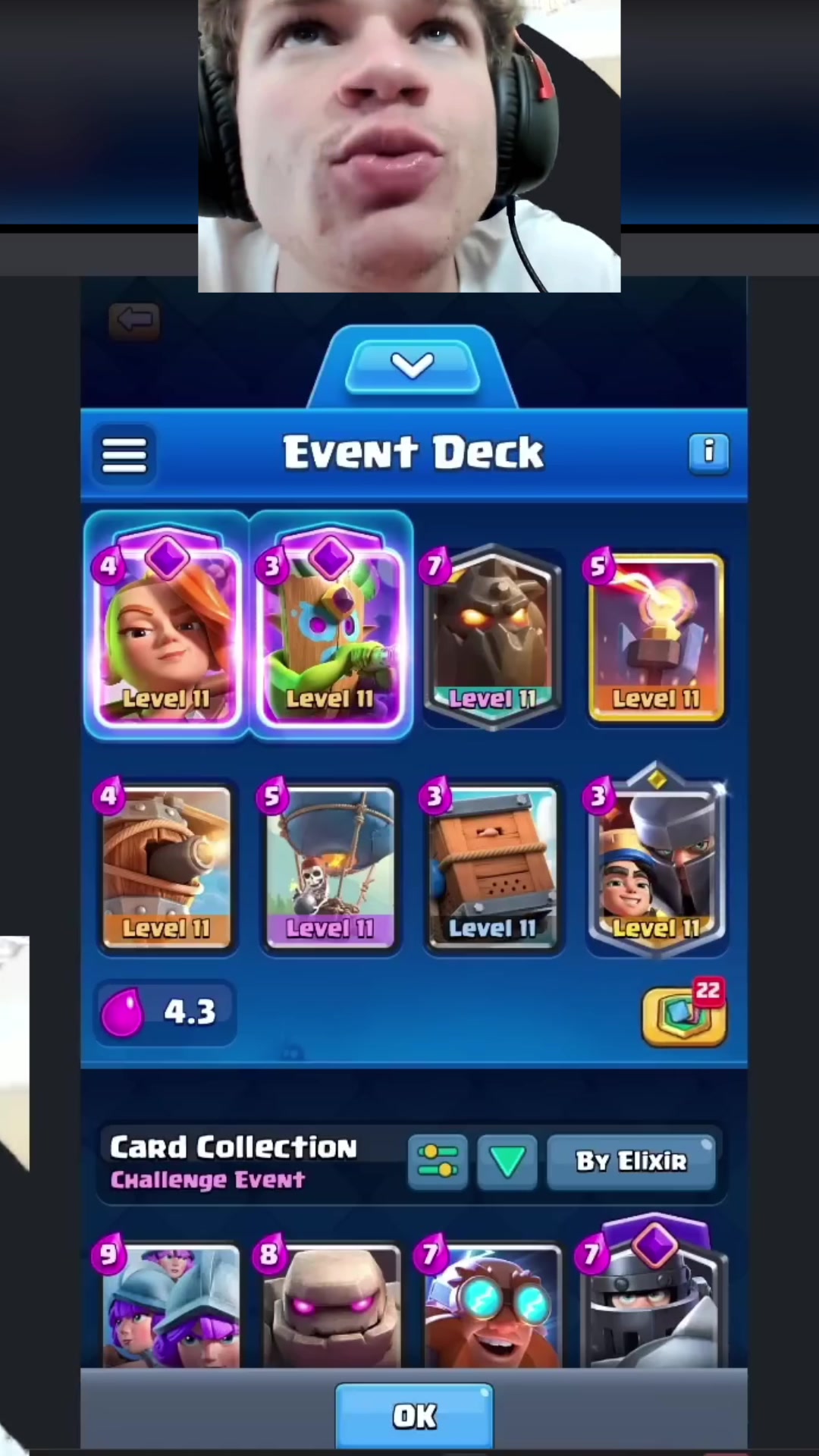 Chest decks only. No strategy. Just vibes and violence 💀🃏 #Jynxzi #ClashRoyale #DeckFromTheChest @Jynxzi #reelrush