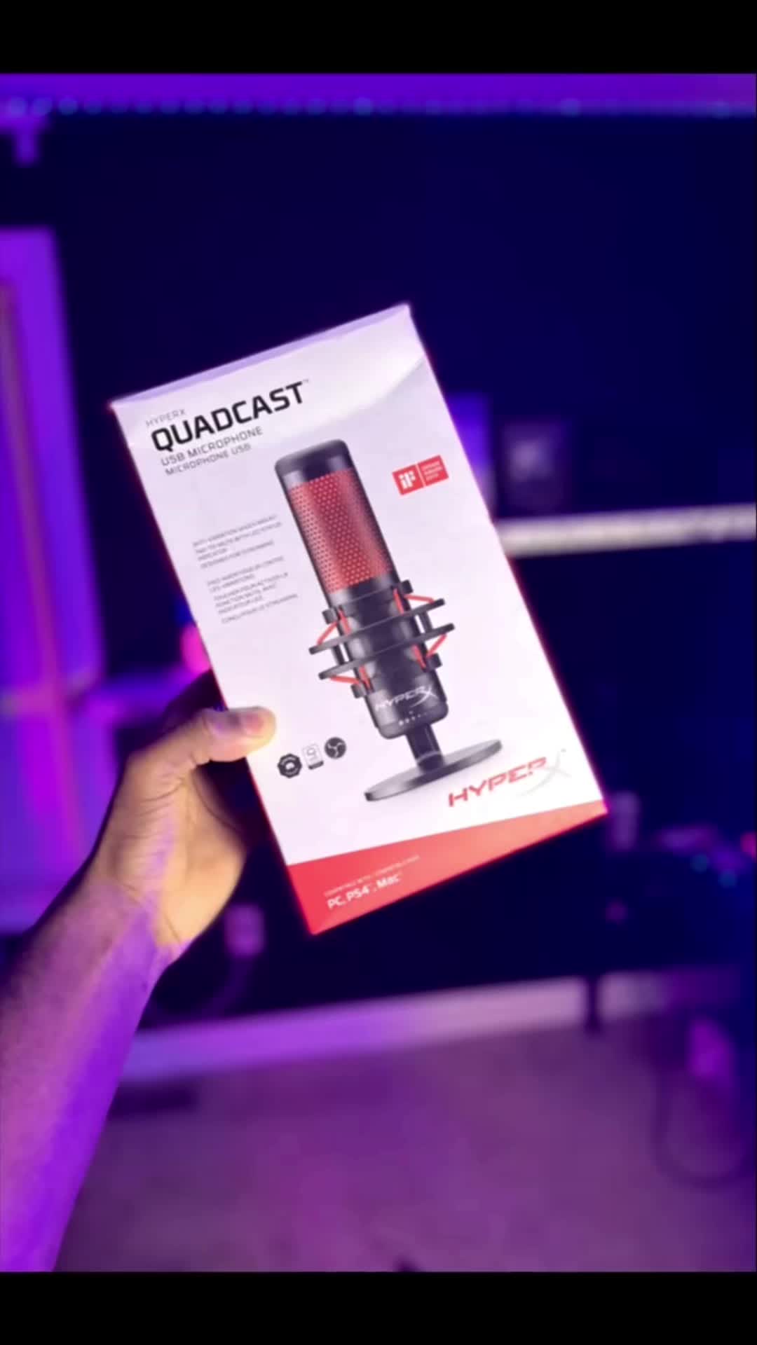 The @HyperX QuadCast is a high-quality microphone specifically designed for gamers and streamers. It features a conde...
