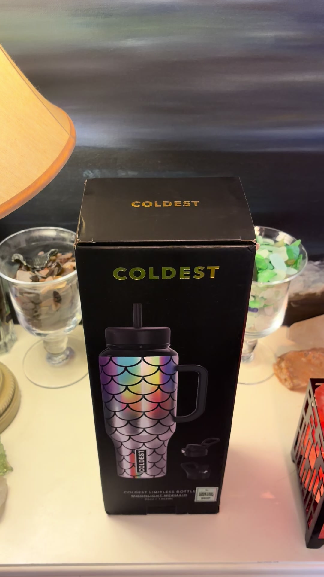 Unboxing my 46oz COLDEST Moonlight Mermaid 🧜‍♀️ 🌊 🌕 This one isn’t available but no fear! They have new limited ed...