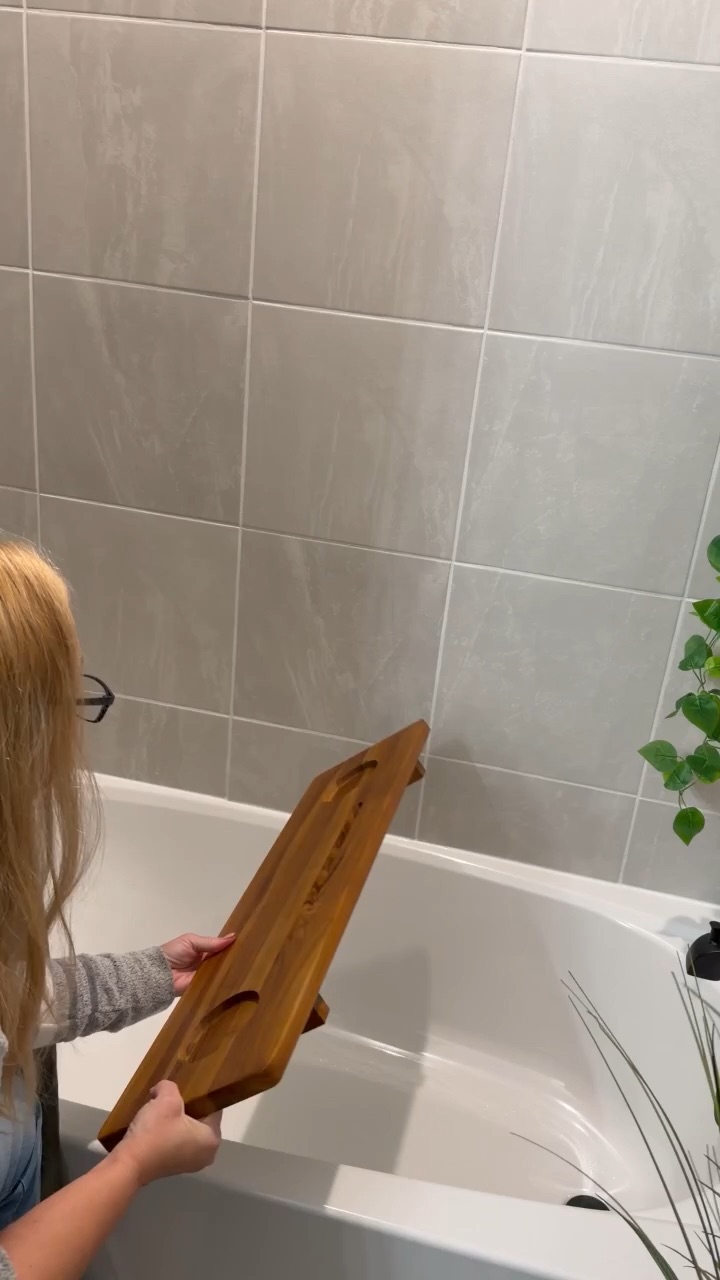Bath Tray | A Cozy Bath Setup