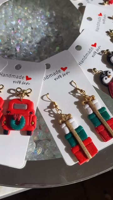 Need some last minute Christmas earrings?! I’ve got you! Link in bio to shop my full Christmas collection 🎄😍 . #cra...