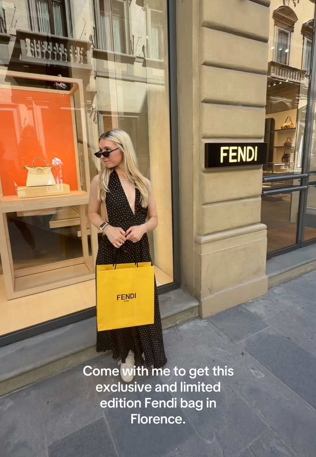 Come with me to get the prettiest limited edition Fendi Bag in Florence 😍🇮🇹 #foryou #travel #luxury #fashion #flor...