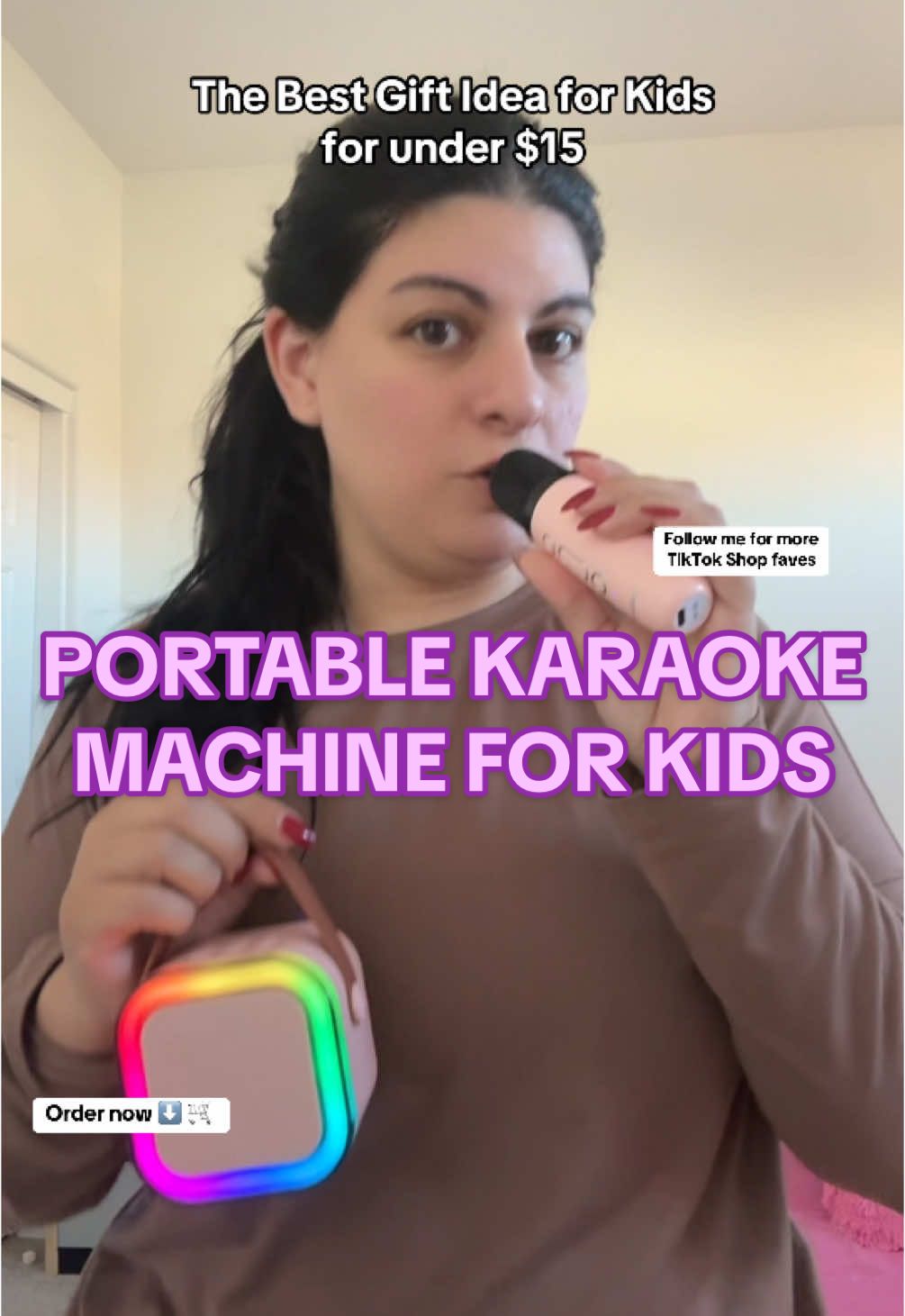 Wireless karaoke machine Portable speaker Kids gifts Gifts for kids Tiktok shop finds Christmas gift ideas Kids gift...