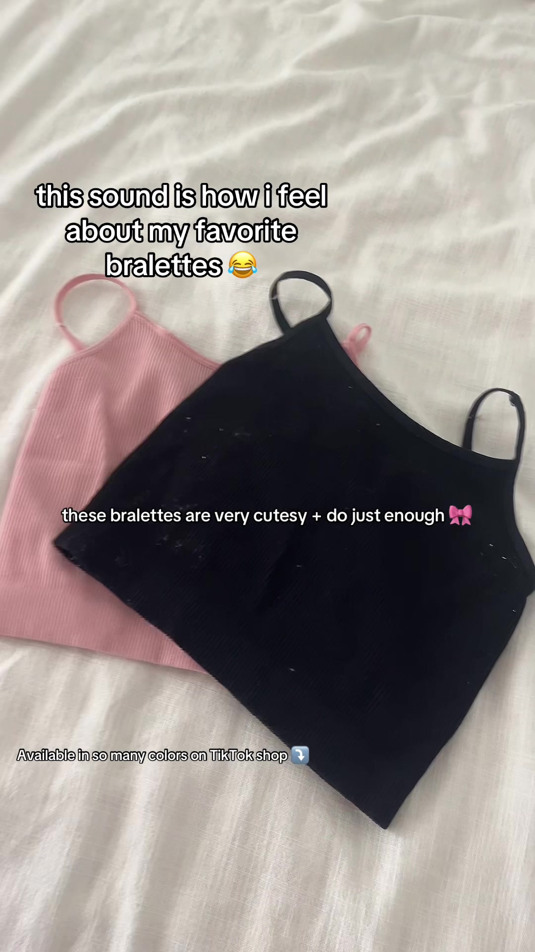 These bralettes are very cutesy, very demure. #tiktokshop #trending #momlife #momsoftiktok #fypage